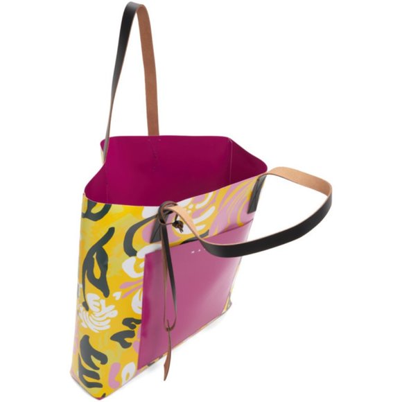Marni Yellow and Pink Euphoria Print Tote - Picture 2 of 5